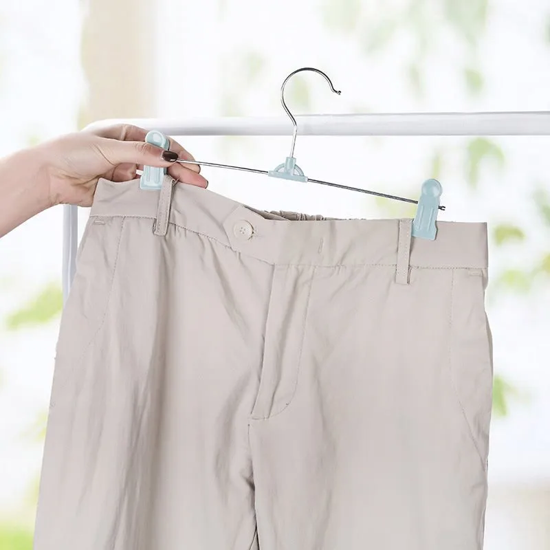 Trousers Clamps 10pcs Drying Tools Practical Coat Hanger Space Saving