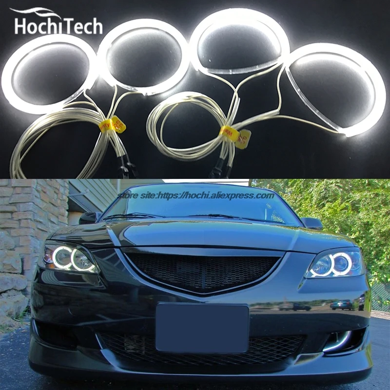 Koop Hochitech Angel Eyes Kit Voor Mazda 3 Mazda3 2002 2003 2004 2005 2006 2007 Ultra Heldere Koplamp Verlichting Ccfl Angel ogen