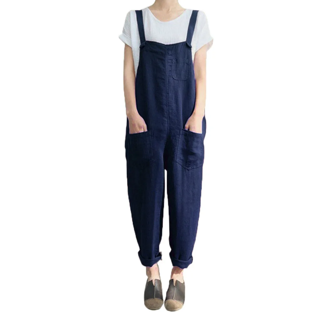 linen bib overalls