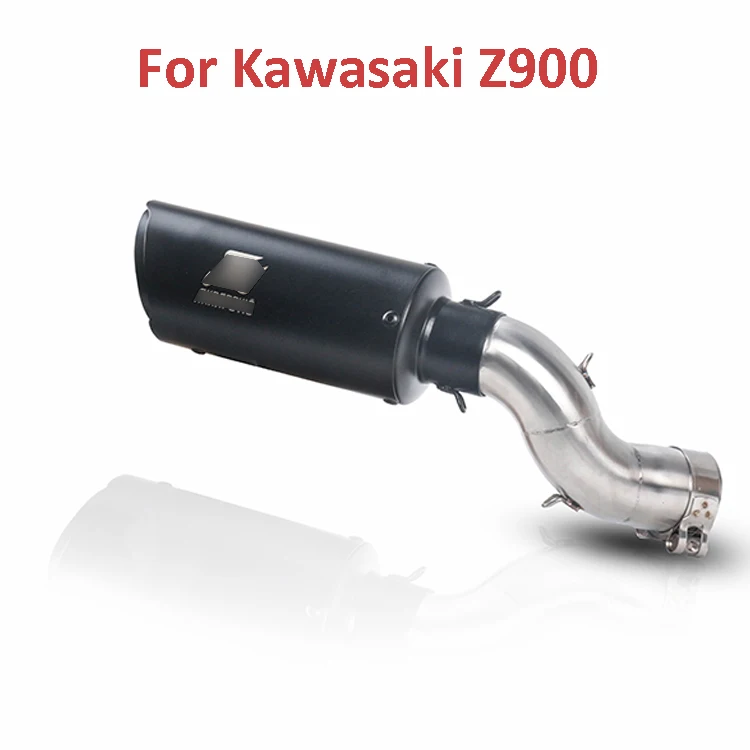 Slip On Motorcycle Exhaust Muffler Baffler Pipe Mid Link Pipe For Kawasaki Z900