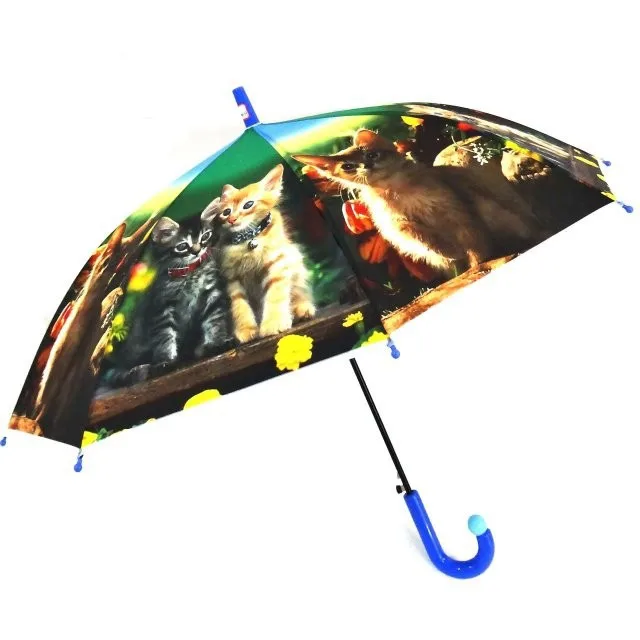 

Creative long handle cat umbrella