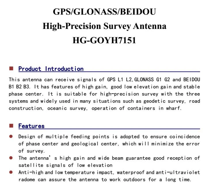 JINYUSHI для антенны GNSS gps L1/L2 ГЛОНАСС G1/G2 BeiDou B1/B2/B3 высокоточная измерительная антенна CORS RTK приемник