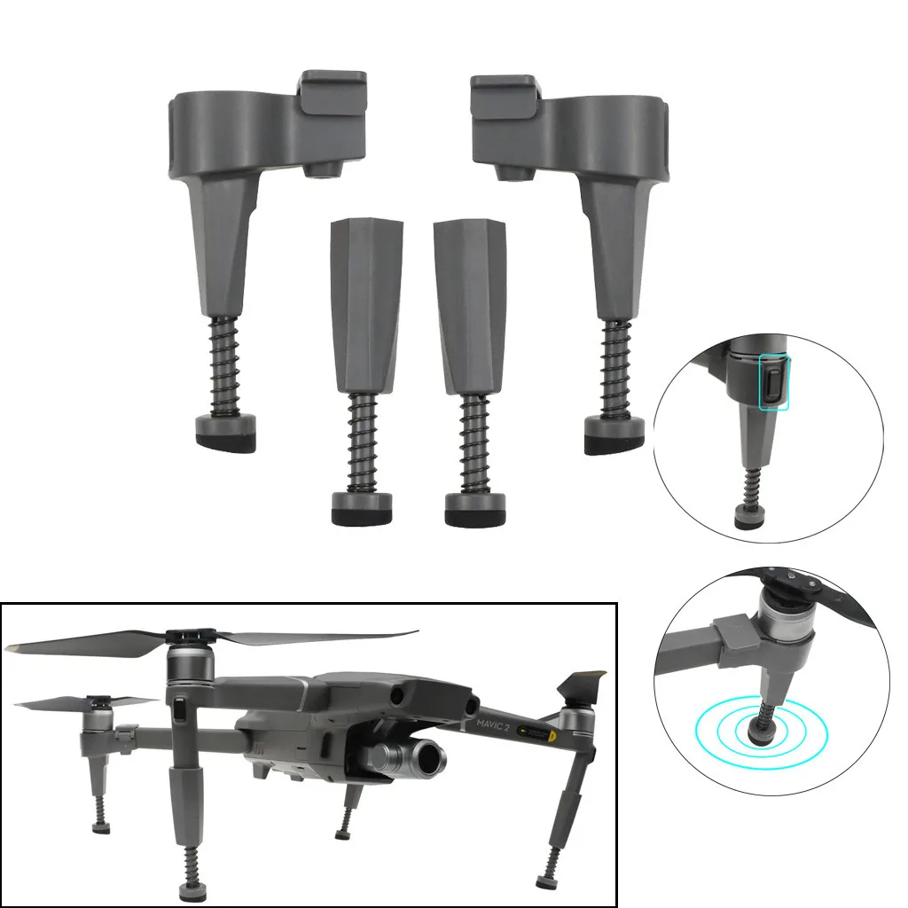 

Landing Gear for DJI Mavic 2 Pro/ Zoo Drone Accessories Landing Skid Heightened Drop Shipping 6.11