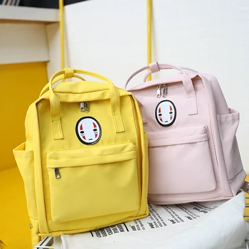 

MENGXILU Chinese Face Canvas Women Backpack for Teenage Girls Schoolbag Female Mochila Feminina Women Bag adolescent girls 2019