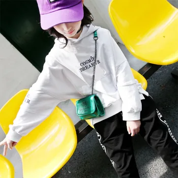 

Spring Autumn Girls Hoodies Ajax 2018 2019 Kids Baby Girl Clothes Cotton Letter Print Pullover Tops Hooded Children Clothing New