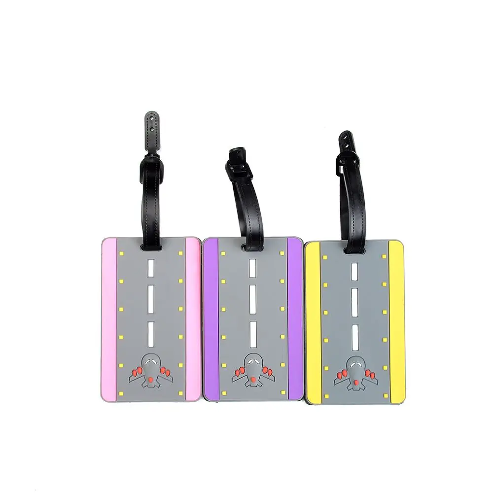 

Cute Travel Luggage Label Straps Suitcase ID Name Address Identify Tags Luggage Tags Airplane Travel Silicon Label Bag Tag