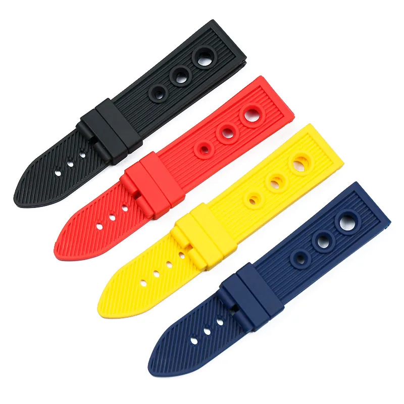 

High quality rubber strap men's 22mm24mm strap bracelet for navitimer Avengers Breitling sports waterproof silicone strap women