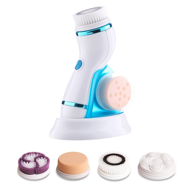 4 In 1 Ultrasonic Electric Facial Cleansing Brush Massager Rechargeable  Pore Face Cleaning Device Skin Care Brush For Face|Powered Facial Cleansing  Devices| - AliExpress