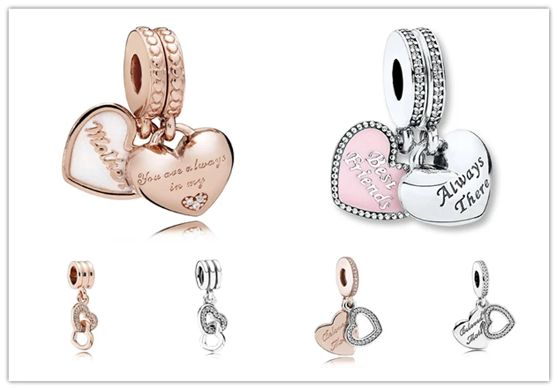 

SHINETUNG 1:1 S925 Sterling Silver Pendants Heart-shaped Love Pendants Fit Original Jewelry For The Gift Of Mother’s Day