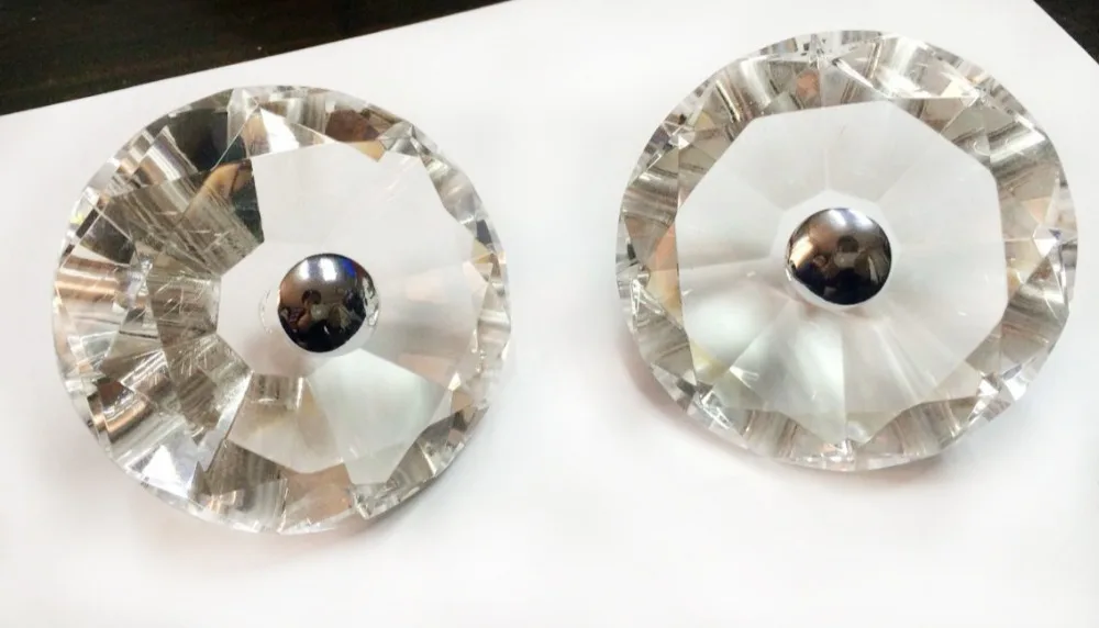 

New Style Diamond White Crystal Big Door Handle / Pull Handle (Diameter:80mm)