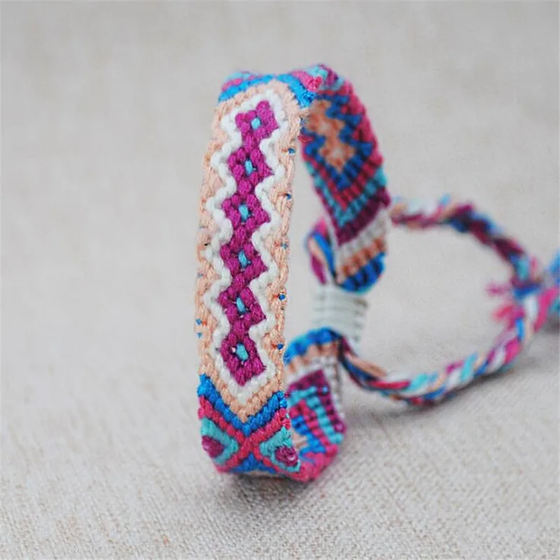 Браслет в стиле бохо, непальский плетеный шнур, браслет в стиле хиппи для женщин и мужчин, браслет дружбы, ювелирные изделия для пар