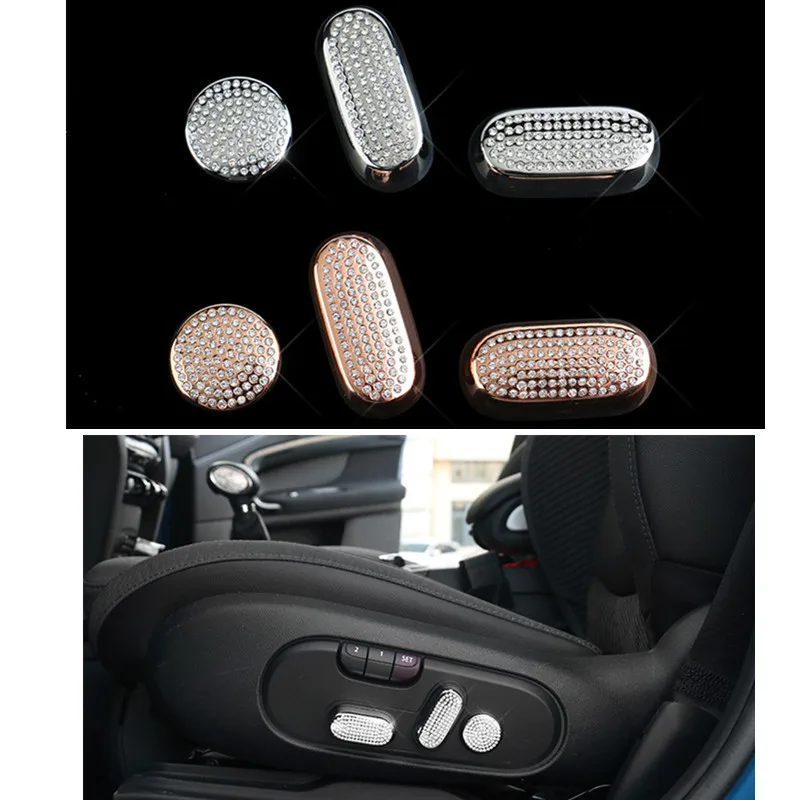 Us 33 75 25 Off New 3pcs Set Luxury Crystal Car Seat Switch Knob Kit Accessories For Mini Cooper S F60 Countryman 2017 2018 Inner Styling In