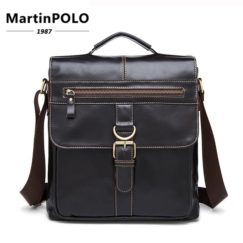 

Messenger Bag Men Leather Shoulder Bag Male Genuine Leather Crossbody Bags for Men top-handle Men's Bags Hasp male handbags 1292