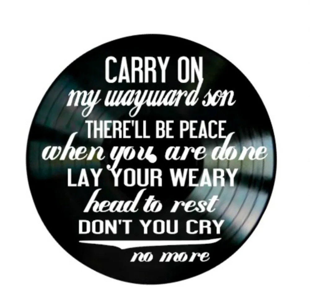 

Wayward Son song lyrics by Kansas and Supernatural theme song on a Vinyl Record Album
