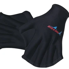 2mm Adult Swim Paddle Gloves Flippers Flying Fish Webbed Swimmer Training Scuba Diving Equipment Surfing Water
