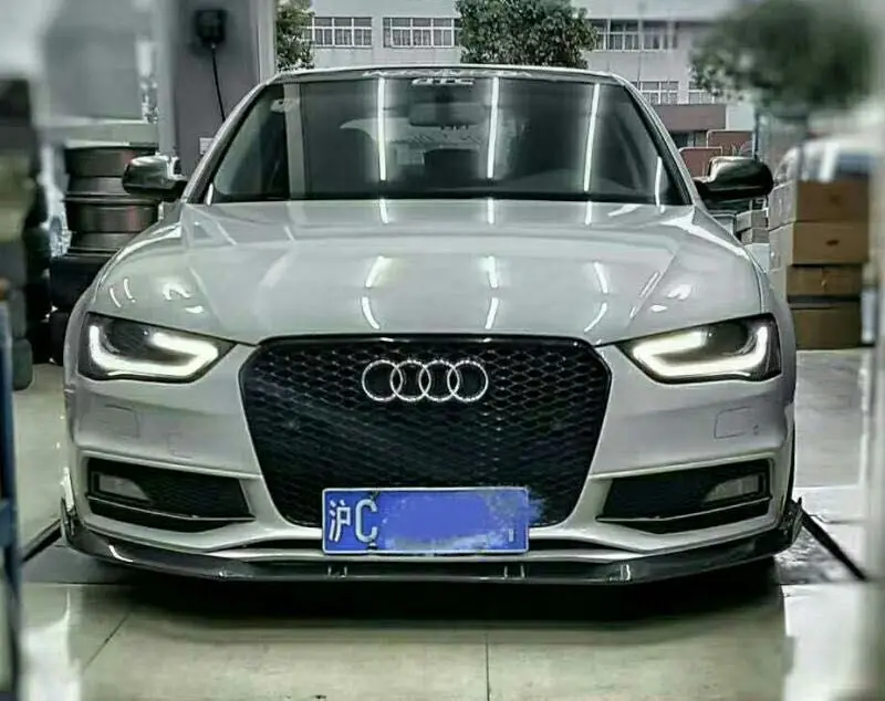 Передний спойлер из углеродного волокна для AUDI A4 S LINE S4 2013|lip splitter|front splitterspoiler lip |