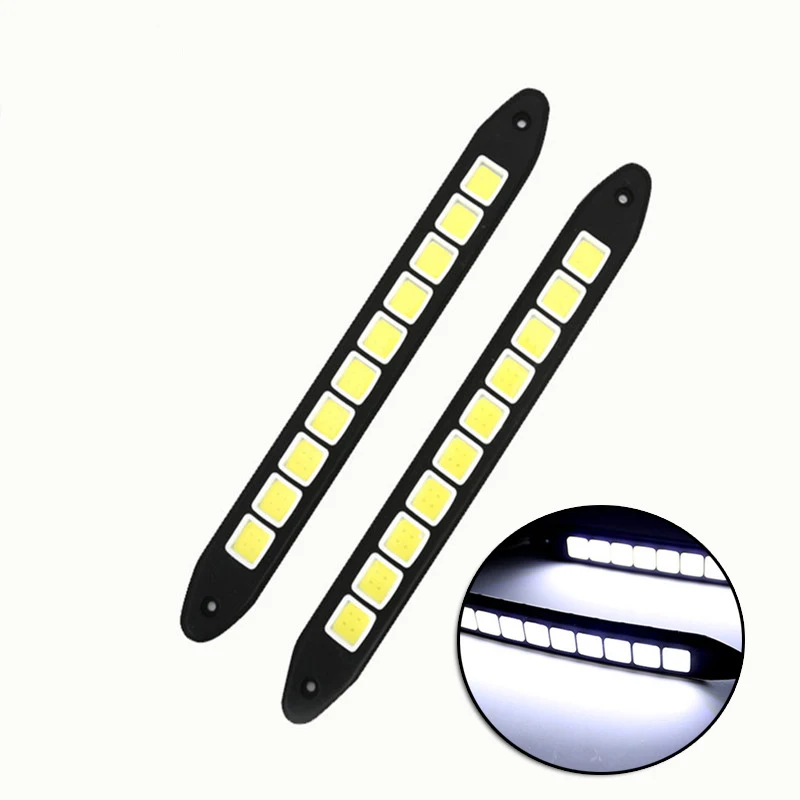 

2Pcs COB LED Daytime Running Lights Turnning Signal Light Bendable DRL Driving Lamp Waterproof Day Lights