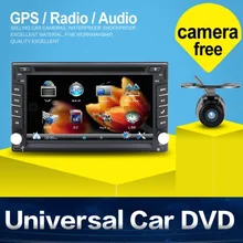 Автоэлектроника 2 din Dvd-плеер Автомобиля GPS Навигации 6.2 inch 2din универсальный Автомобильный Радио В Тире Bluetooth Стерео SWC Бесплатную Карту
