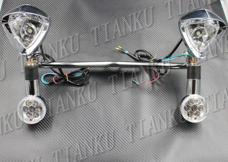 Противотуманные led фары на мотоцикл Honda VTX