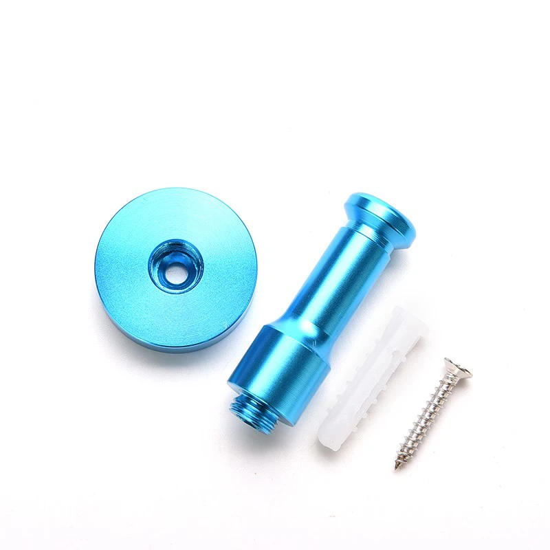 Space Aluminum Single Hat Coat Towel Robe Door Wall Bath Hooks Hanger Blue