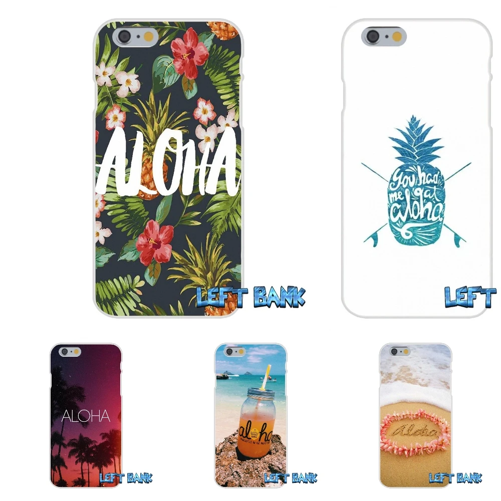 Для iPhone 4 4S 5 5S 5C SE 6 6S 7 Plus оригинальный Hawaii Aloha Beach Art Мягкий Силиконовый ТПУ