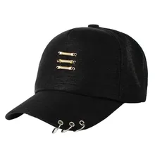 Однотонная Кепка для гольфа с круглым кольцом Harajuku Дышащие Регулируемые хлопковые головные уборы