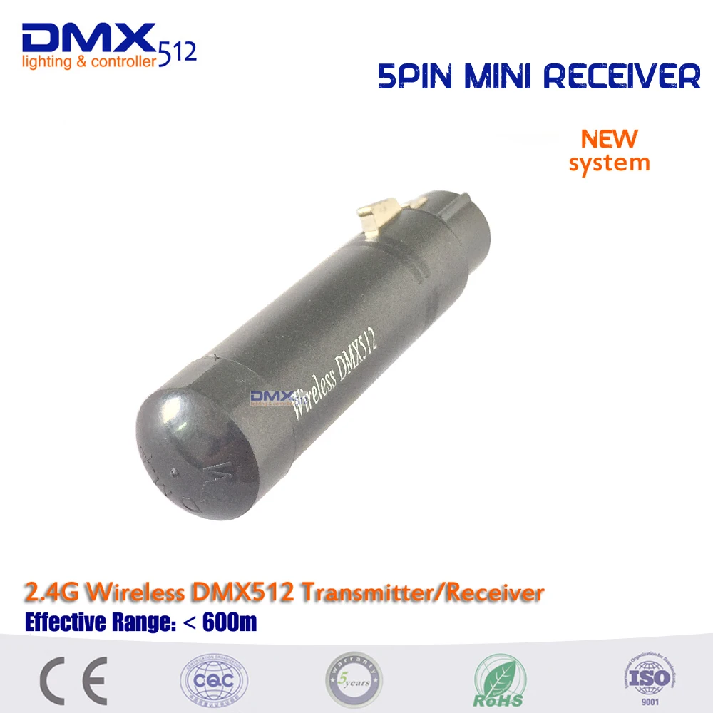 Акция! 21 шт./лот 5-контактный XLR 2.4 г Wi-Fi DMX Освещение контроллер, беспроводной DMX512 передатчик и приемник для сцены номинальной стороны света