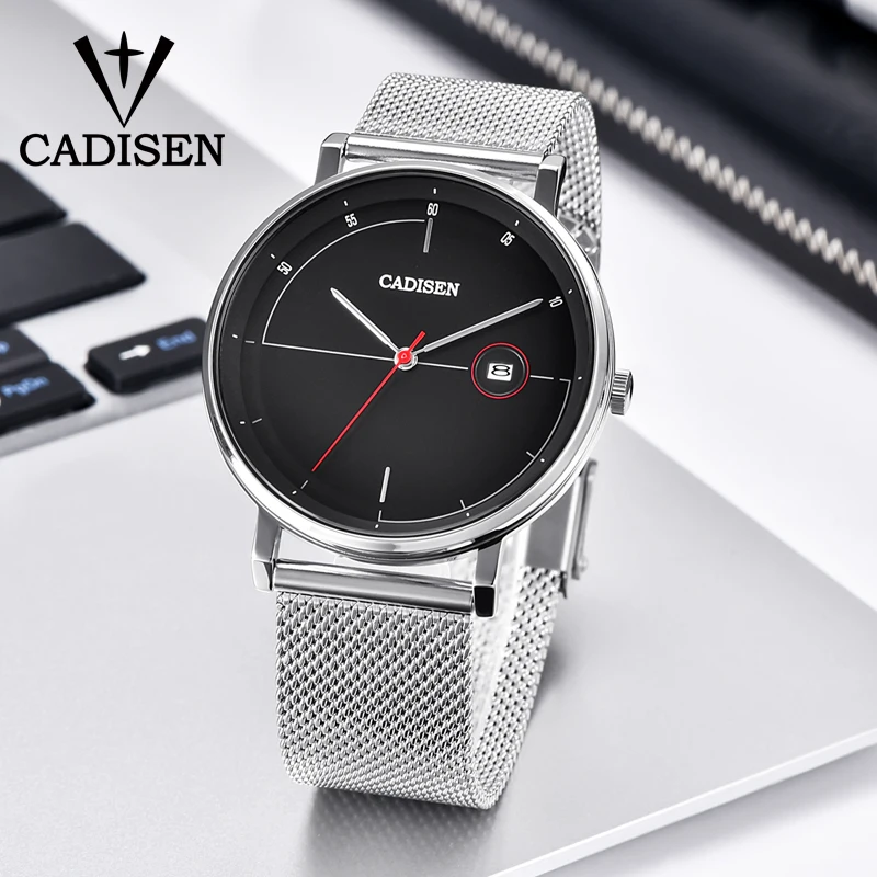 

2019 New CADISEN Men's Watches Top Brand Luxury Men/Quartz /Sports/Watch Stainless Steel Watches Men Clock Relogio Masculino