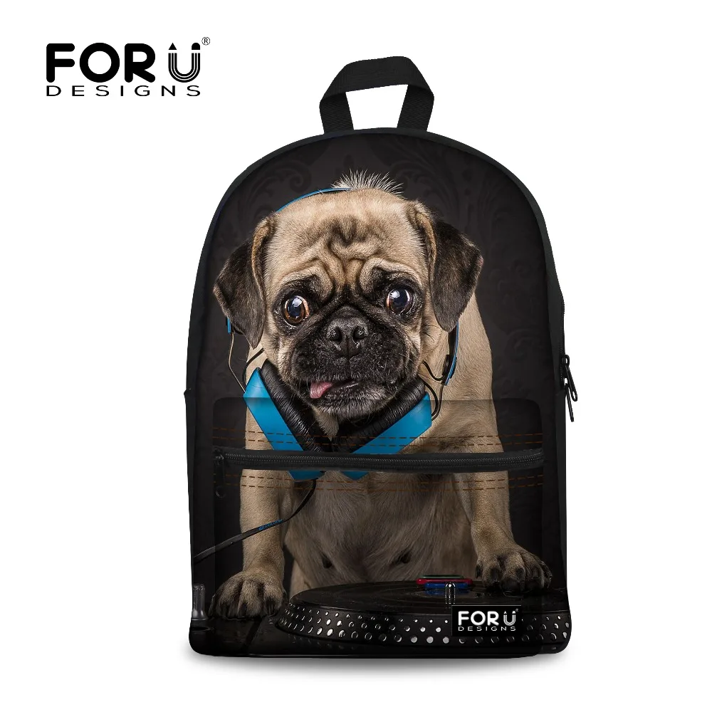 

Fashion zoo animals tiger backpack women plaing music dog printing backpacks for teenage girls mochilas bags,2016 bagpack school