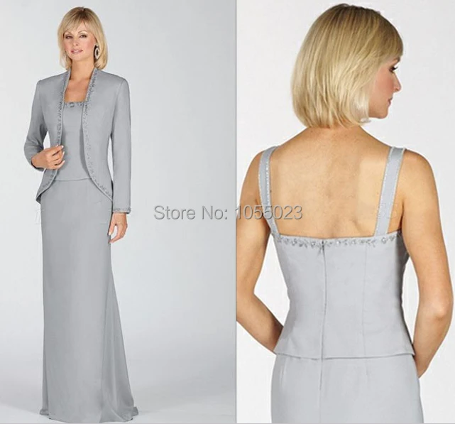 silver grandmother of the bride dresses