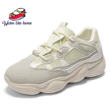 

2018 Women Men Genuine Leather Women's Running Shoes Breathable Mesh For Men Women Sport Shoes Athletic Height Ladies Sneakers