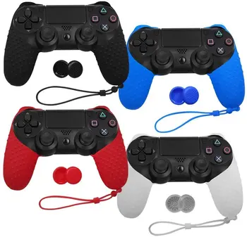

Silicone Analog Joystick Grip Caps Protective Skin Cover Case For Sony Playstation Dualshock 4 PS4 Slim Pro Controller Gamepad