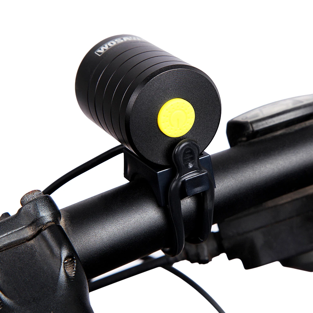 WOSAWE светодиодный светильник для велосипеда 1200 люмен CREE XMK водонепроницаемый передний перезаряжаемый Ночной светильник-вспышка внешний аккумулятор USB велосипедный головной светильник s