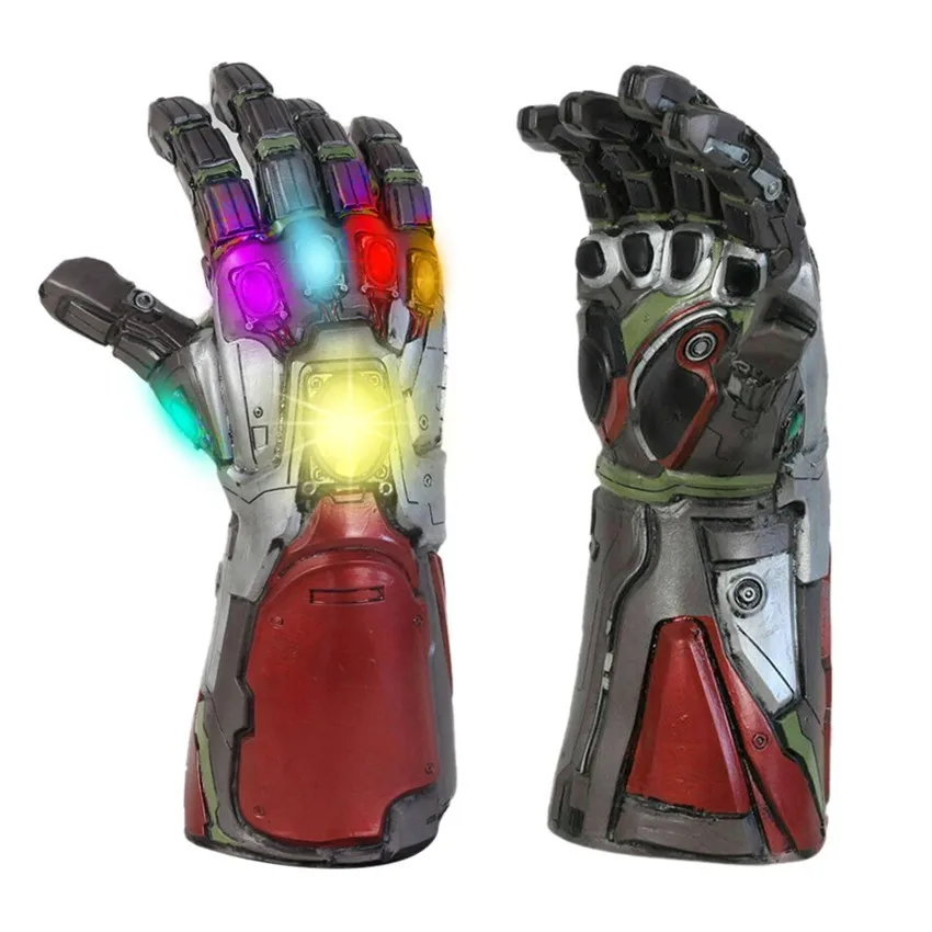 

1:1 For Avengers 4 Thanos Gloves Infinity War Gauntlet Led Light Action Figure Cosplay Prop Kids Boys Children Birthday Gift