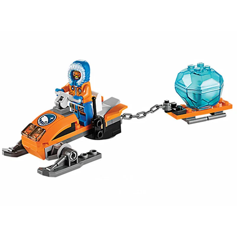

Lepin 10437 Bela Police Arctic Snowmobile Explorer Camp Building Block Bricks Toys Decool Action Figures Compatible Legoe