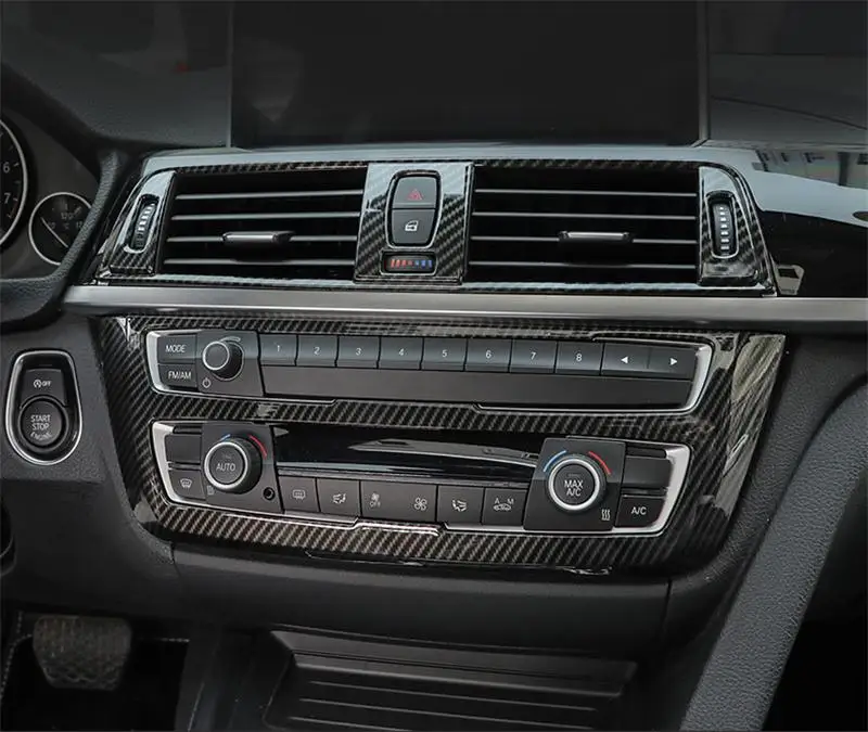 Автомобильный Стайлинг из углеродного волокна Стиль рычаг переключения передач рукав кнопки крышка наклейки для BMW 3 серии 3GT F30 F34 аксессуары для интерьера