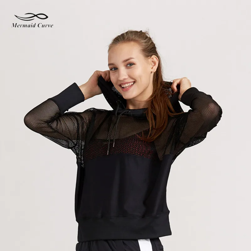 Рубашка женская спортивная с длинным рукавом и сетчатым верхом|jacket jacket|jacket sportjacket