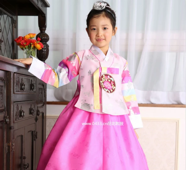 

New Children's Sets Korea Traditional Hanbok Dress for Children Outfit Orient Ethnic Stage Dance Copaly Costume Gift Clothing