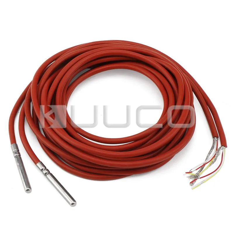 

2 PCS/LOT DS18B20 High Temp Sensor 3 meters Waterproof Thermometer Sensor -55 ~125 Celsius Degree Thermometer Probe