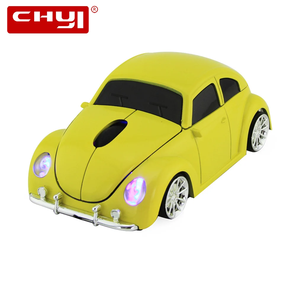 CHYI Wireless font b Computer b font Mouse Gamer Cool Beetle Car Shape Mice 1600DPI Optical