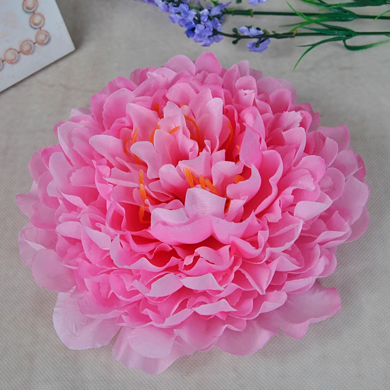 10pcs 인공 모란 꽃 머리 DIY 웨딩 화환 홈 호텔 배경 벽 장식 가짜 꽃 여러 가지 빛깔의