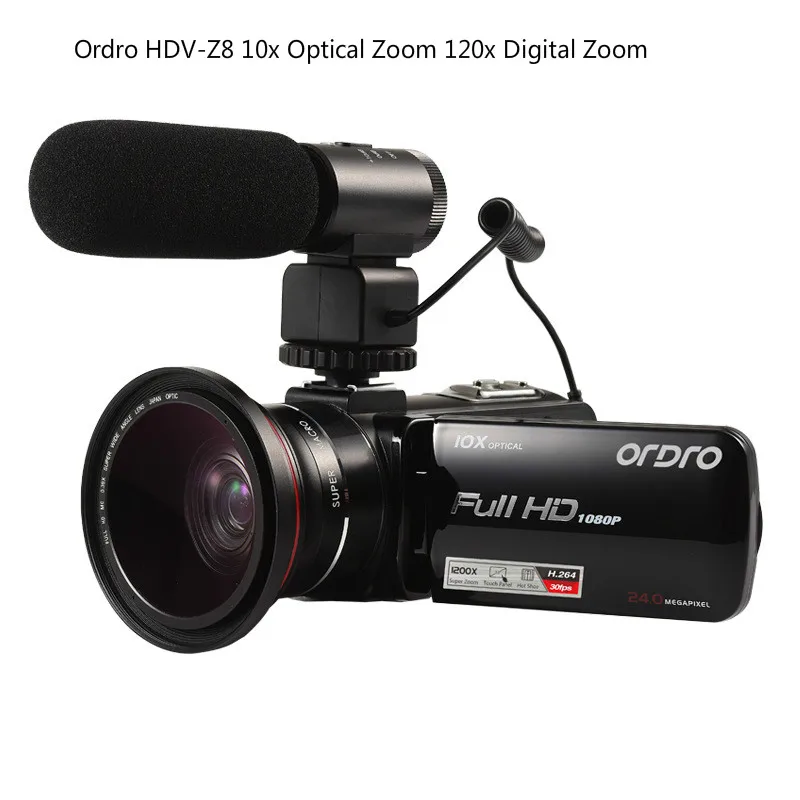 ORDRO HDV Z82 Video Camera 3 0 Inch TFT LCD Touch Screen 1080P HD Camcorder Hot