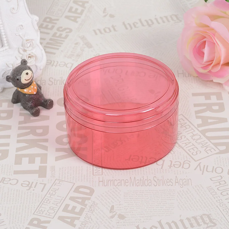 

Happy Monkey 25pcs/pack Slime Box New Plastic Round Slime Containers With Lids Storage Box For Fluffy Clear Crystal Slime