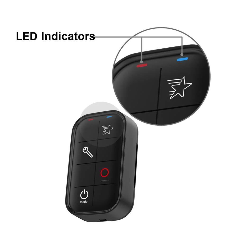 TELESIN Magnetic Charging Waterproof WIFI Remote Control Smart Controller for GoPro Hero 6 Hero 5 Hero 4 Hero5/4 Session Hero 3+ hero