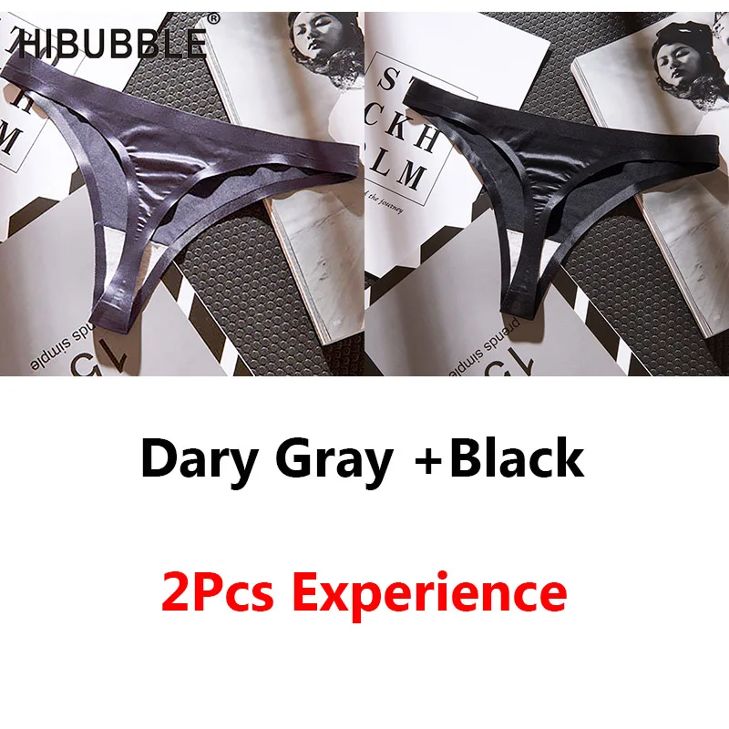 2Pcs-Experience 3 шт ледяные шелковые трусы-бикини трусики сексуальное женское нижнее белье женские стринги трусики для женщин низкая талия Бесшовные трусики для девушек - Цвет: 2Pcs-Experience