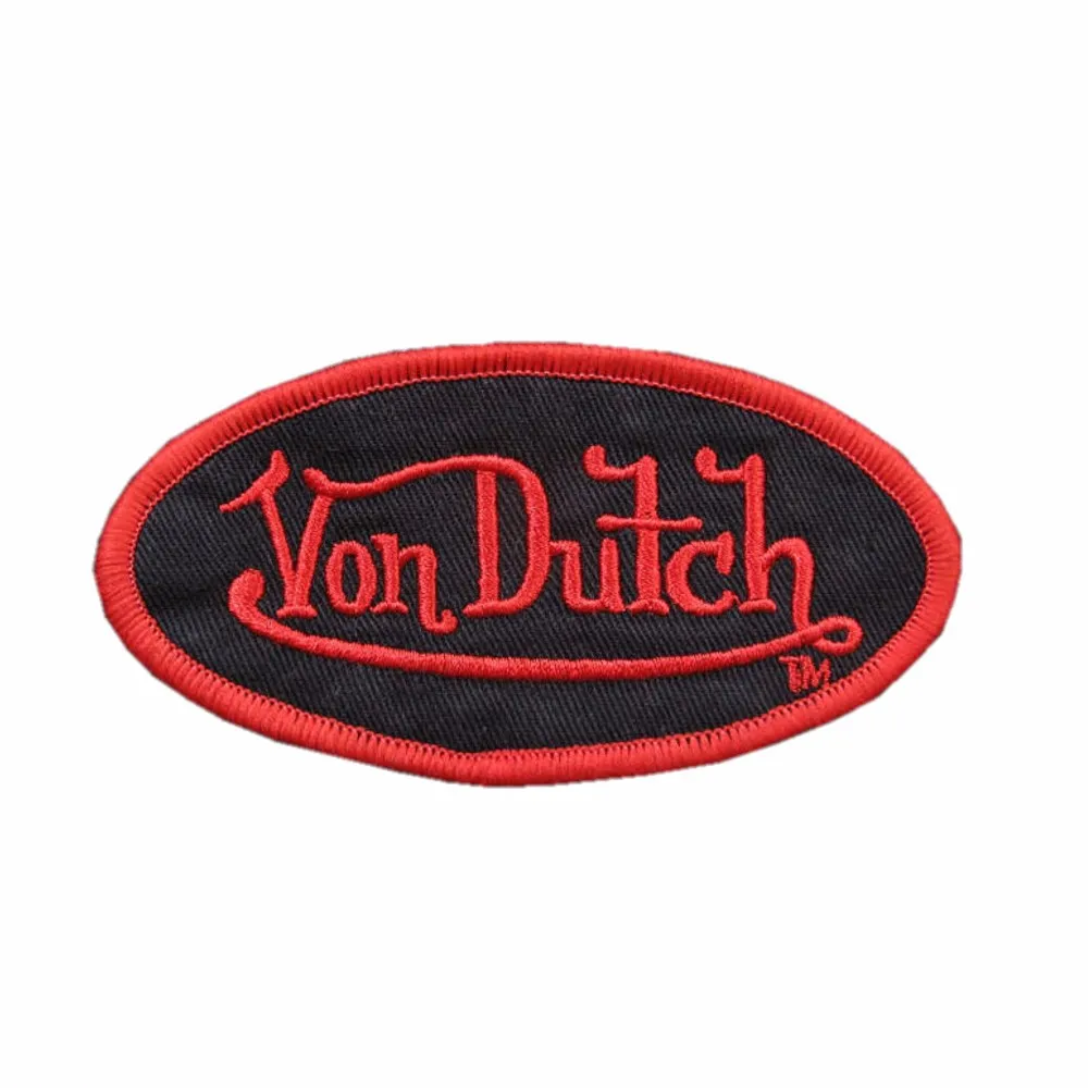 MotoPATCHES VON DUTCH Embroidered Sew On Patches For Clothing Jacket DIY Accessory Motorcycle Jacket Biker Vest Patches