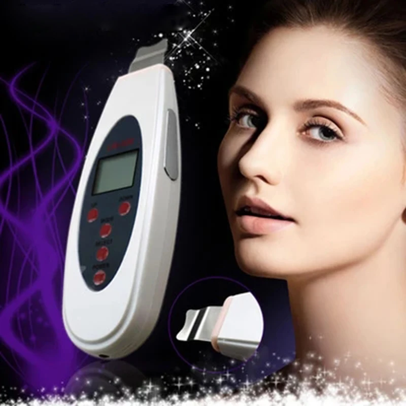 

Portable Ultrasonic Skin Cleaner Face Care Tool LCD Digital Acne Removal Spa Facial Pores Clean Peeling Tone Lift Beauty Tool