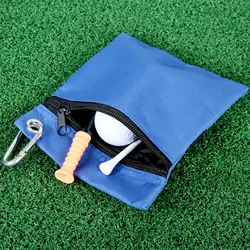 gohantee 1 Pc Zipper Closure Small Golf Tees Balls Bag Nylon Storage Bag Holder With Carabiner Golf Training Accessories 16*14cm gohantee 1 Pc Zipper Closure Small Golf Tees Balls Bag Nylon Storage Bag Holder With Carabiner Golf Training Accessories 16*14cm
