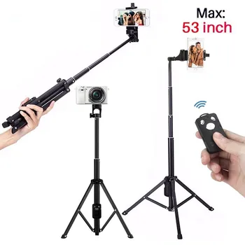 

3 in 1 Handheld Tripod Selfie Stick Bluetooth Mini Tripod Monopod Travel Tripod for iPhone Camera Gopro Smartphone SJCAM
