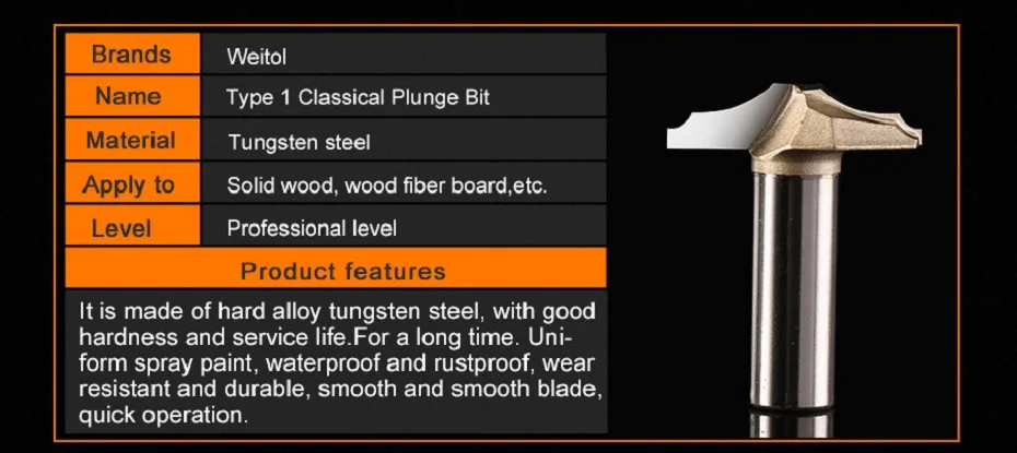 Classical Plunge Bit 03